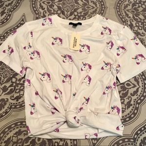 Unicorn emoji tee 💜
